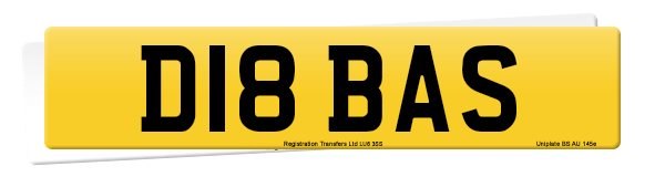 Registration number D18 BAS